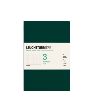 Piezīmju burtnīcas Jottbook, Forest Green, punktotas, 3 gab. Leuchtturm1917