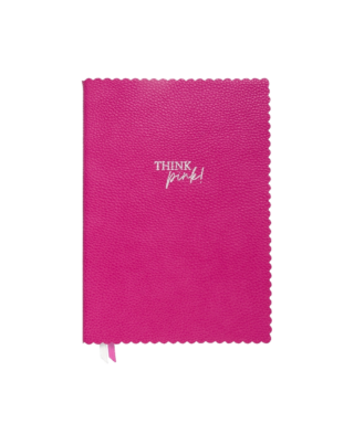 Piezīmju grāmata Think Pink, punktotas, A5