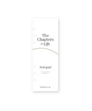 Piezīmju lapas Slim, punktotas, Chapters of life, Manilla