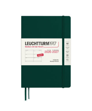 Plānotājs 2026 / 2027, Weekly, 18 months, Forest green, A5, Leuchtturm1917