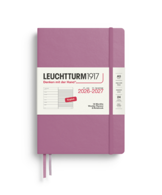 Plānotājs 2026 / 2027, Weekly Pl. & Notebook, 18 months, Dusty rose, Leuchtturm1917
