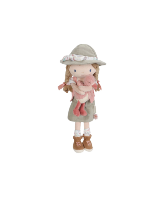 Auduma lelle Safari Ranger Rosa, 35 cm, Little Dutch