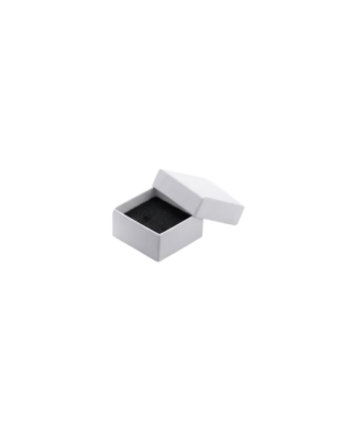 Kaste ar noceļamu vāku Jewellery, White, 7.5 cm x 7.5 cm x 2.5 cm