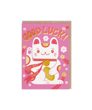 Kartīte Lucky cat, Gold