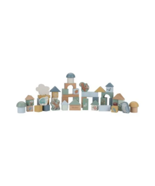 Spēļu kluču komplekts Building Blocks Forest Friends, Little Dutch