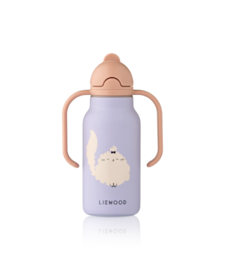 Ūdens pudele Kimmie, Cat, Warm lilac, 250 ml, Liewood