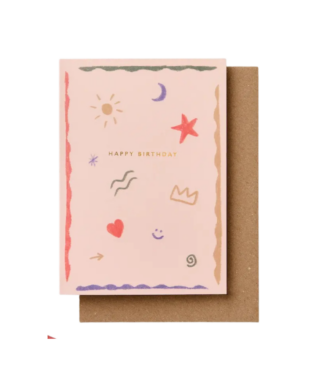 Kartīte Happy birthday icons, Katie Leamon