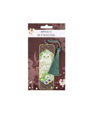 Metāla grāmatzīme Owl