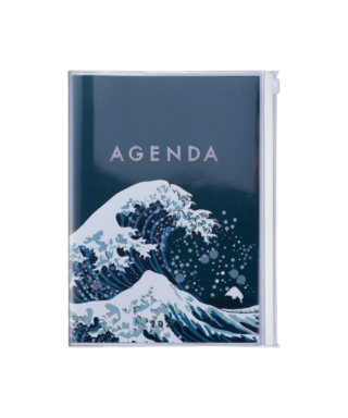 Akadēmiskis plānotājs 2027, Navy Wave, A5, Weekly Vertical, Marks