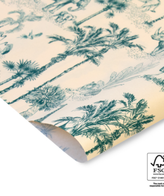 Zīdpapīrs Vintage Jungle, 50 cm x 70 cm, loksne
